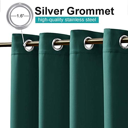 NICETOWN Waterproof Outdoor Patio Curtain W84 x L84, Rustproof Grommet Blackout - Image 2