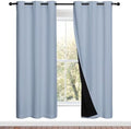 NICETOWN Full Shade Curtain Panels, Vintage Blue, Pair of Thermal Insulated & by NICETOWN