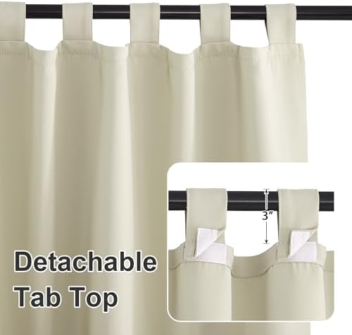RYB HOME 2 Panels Outdoor Curtains - Image 4