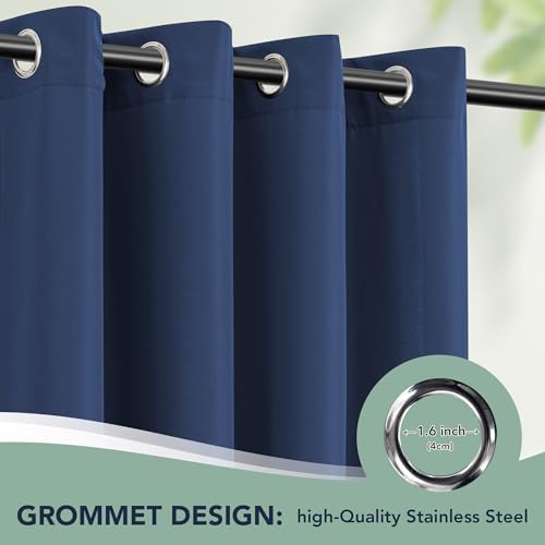 Outdoor Curtains for Patio Waterproof, 6 Drape Panels, Sun Shades - Image 6