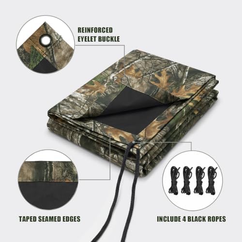 Heavy Duty 8 Mil Tarp Cover Waterproof UV Resistant Tarpaulin Used - Image 3