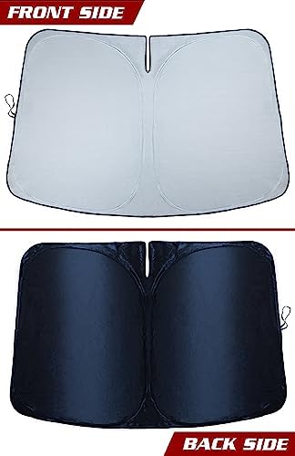 Magnelex Tesla Windshield Sun Shade, Reflective Polyester Blocks Heat & Sun - Image 4