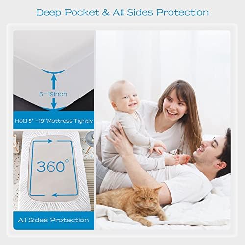 GRT 1 Pack 100% Waterproof Mattress Protector Full Size, Breathable & Noiseless - Image 4