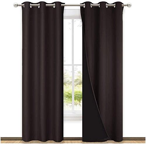 NICETOWN High End Thermal Curtains, Full Blackout Curtains 84 inches Long by NICETOWN