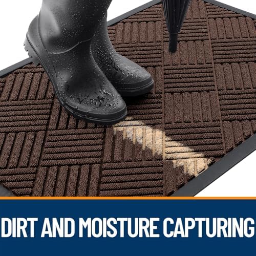OLANLY Front Door Mat Outside Entrance 47x17, Waterproof Heavy-Duty Doormat - Image 3