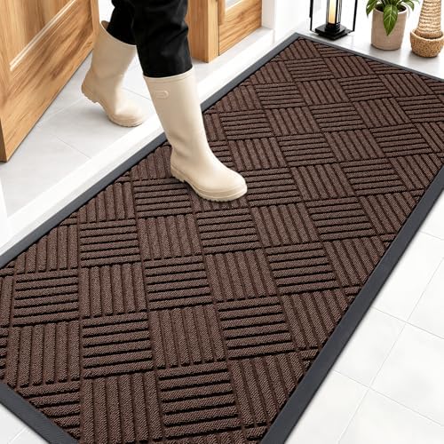 OLANLY Front Door Mat Outside Entrance 59x23, Waterproof Heavy-Duty Doormat by OLANLY