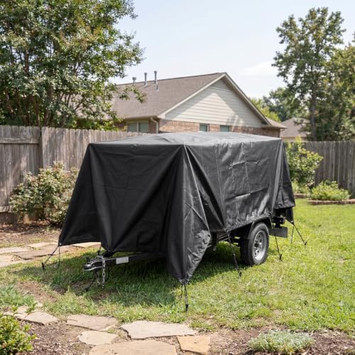 Heavy Duty 8 Mil Tarp Cover Waterproof UV Resistant Tarpaulin Used - Image 6