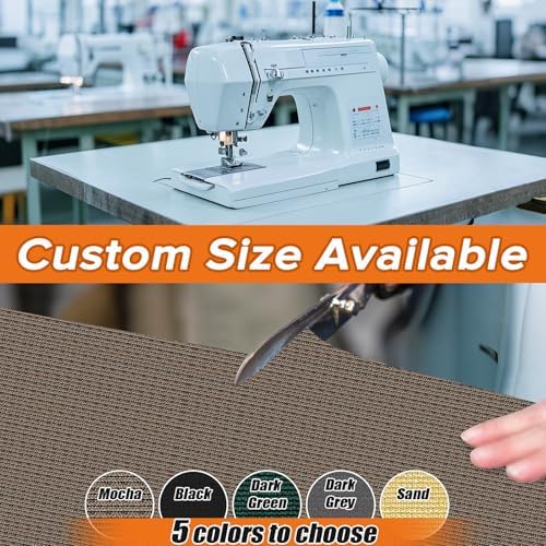 Customizable Privacy Screen Fence 5'X17' Brown Heavy Duty 170 GSM Wind Screen & - Image 2