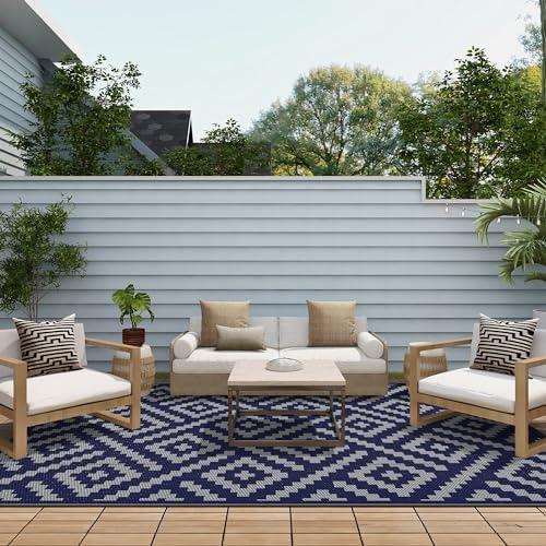 GENIMO Outdoor Rug, Waterproof Plastic Rugs - Image 4