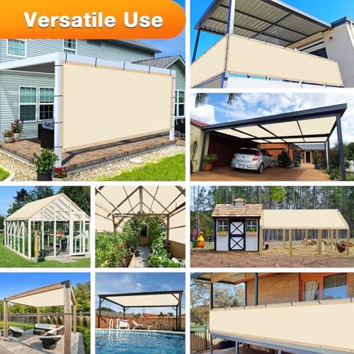 Artpuch Outdoor Pergola Shade Cover 8' X 10' Sun Shade Cloth - Image 6