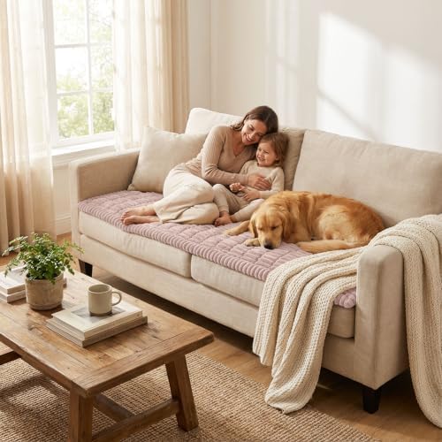 Smiry Couch Cover for Dogs, Non Slip Washable Sofa Protector for Pets - Image 6