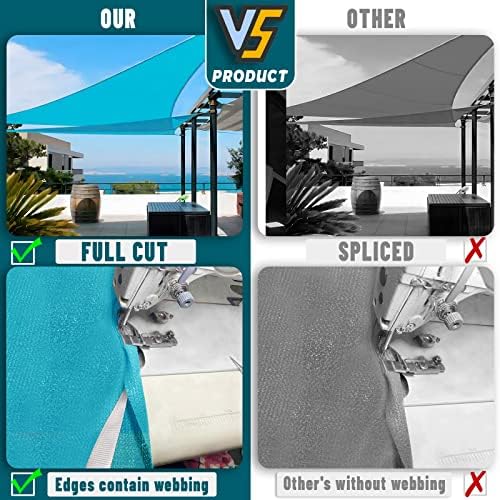 LOVE STORY 8' x 14' Rectangle Sun Shade Sail - Image 5