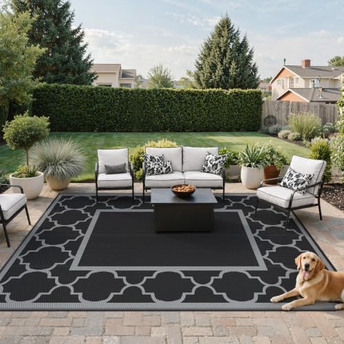 GENIMO Outdoor Rug, Waterproof Plastic Rugs - Image 2