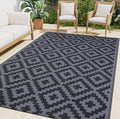 Smiry Outdoor Rug 5x8 ft Waterproof Reversible Boho Mat by Smiry