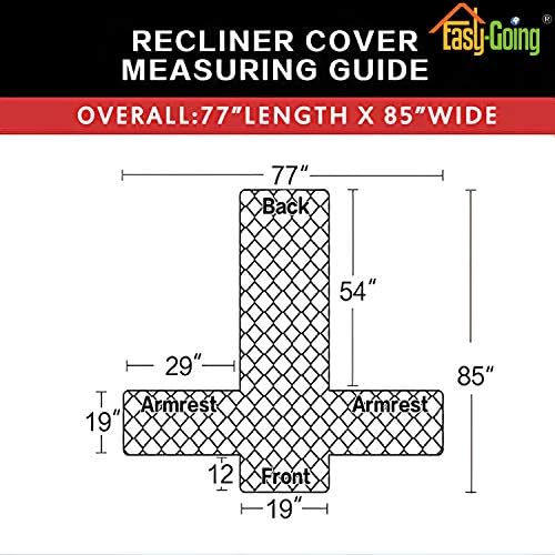 Easy-Going Recliner Sofa Slipcover Reversible Sofa Cover Water Resistant Couch - Image 5