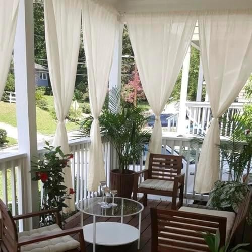 youleyar Sheer Outdoor Curtains - Image 4