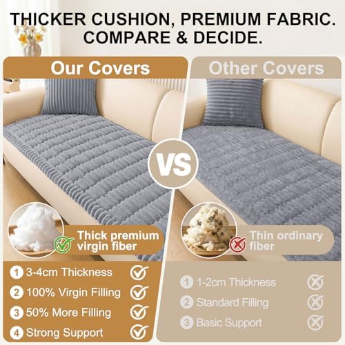 Smiry Couch Cover for Dogs, Non Slip Washable Sofa Protector for Pets - Image 4