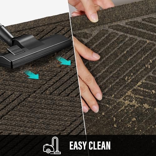 HIYARD Sturdy Front Door Mat, Absorbent Muddy Dirt Resist Welcome Door Mats - Image 7