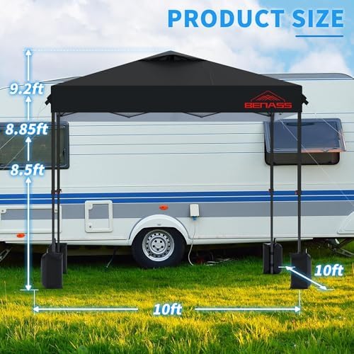 10x10 Pop Up Canopy Tent with 3 Sidewalls - Image 2