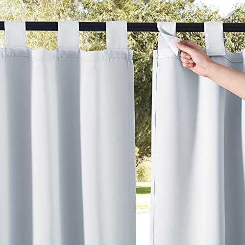 NICETOWN 2 Panels Outdoor Patio Curtainss Room Dividers Waterproof, Outdoor by NICETOWN