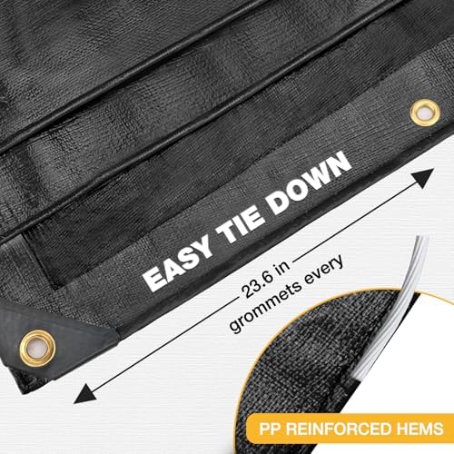 Winpull Tarp 8x20 FT 14 Mil Tarp Heavy Duty Waterproof, Vehicles & Temporary - Image 3