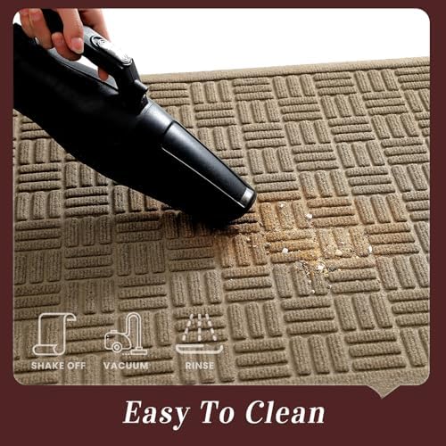 Mibao Front Door Mat Outside Entrance, Heavy Duty Welcome Mat, Stain and Fade - Image 5