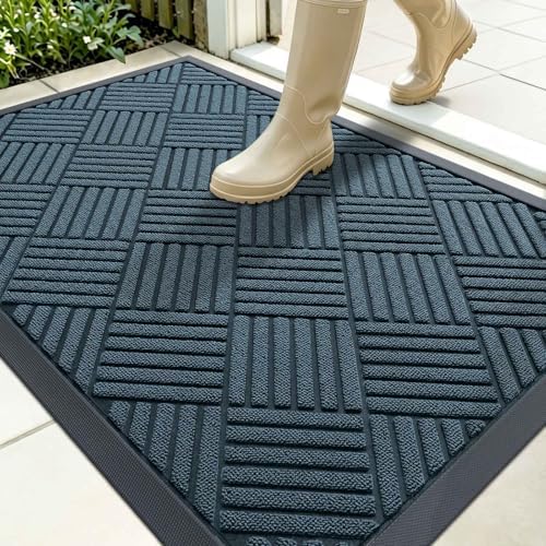 OLANLY Front Door Mat Outside Entrance 35x23, Waterproof Heavy-Duty Doormat by OLANLY