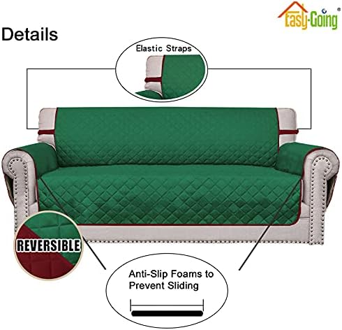 Easy-Going Reversible Couch Cover, 2 Cushion Sofa - Image 3