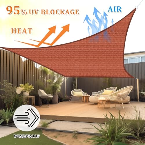 Shade&Beyond 14'X20' Sun Shade Sail Rust Red Rectangle - Image 2
