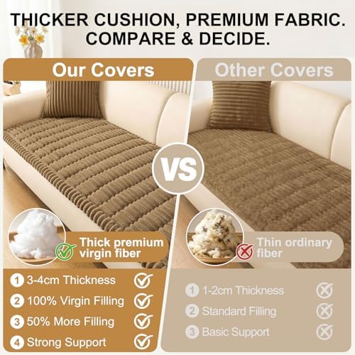 Smiry Couch Cover for Dogs, Non Slip Washable Sofa Protector for Pets - Image 5