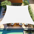 Shade&Beyond 7'X13' Sun Shade Sail White Rectangle by ShadeBeyond