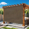 Outdoor Roller Shades for Patio 4'Wx8'H Mocha, 90% UV Block & Privacy by Unknown