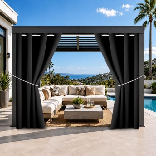 DIVA EN CAMINO DEC Outdoor Patio Curtain Waterproof Darkening Thermal Insulated by DivaenCamino