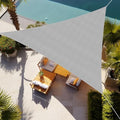 Shade&Beyond 14'X17'X22' Sun Shade Sail Light Grey Triangle by ShadeBeyond