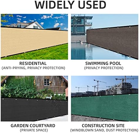 KANAGAWA 4ft x90ft Balcony Privacy Screen Fence, 90% Blockage Heavy Duty 175 - Image 6