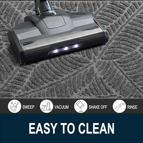 Colorxy Waterproof Front Doormat, Sturdy Natural Rubber Door Mat - Image 5