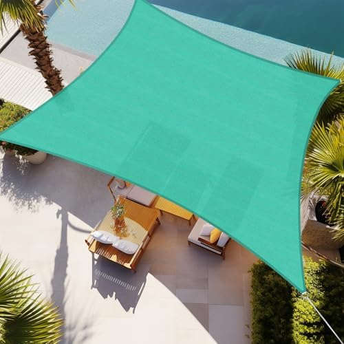 Shade&Beyond 6'X9' Sun Shade Sail Turquoise Rectangle by ShadeBeyond