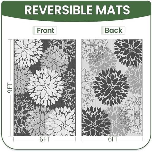 LuxStep Outdoor Rug Outdoor Plastic Straw Rug Patio Mat Large Area Rug Outdoor - Image 2