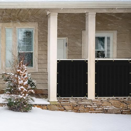 UPGRADE Privacy Fence Screen 5'x2' Black Outdoor 90% Visibility Blockage 170 - Image 7