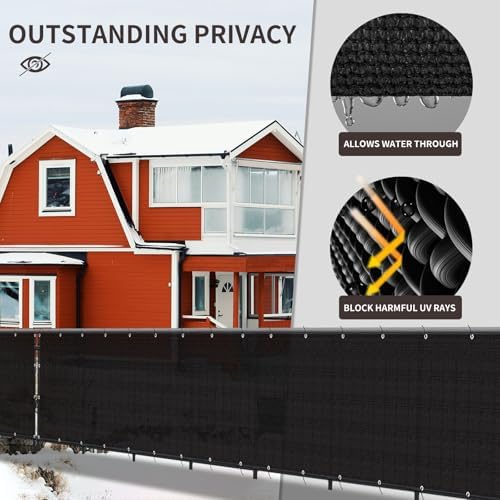 LOVE STORY Custom Size 3' x 32' Balcony Privacy Screen Cover - Image 4
