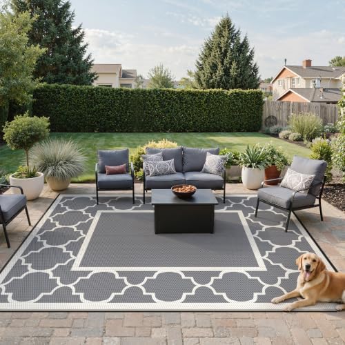GENIMO Outdoor Rug, Waterproof Plastic Rugs - Image 2