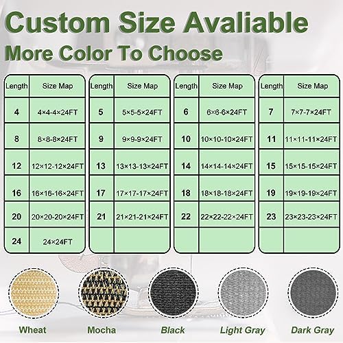 Artpuch Outdoor Pergola Shade Cover 9x15 FT Sun Shade Cloth - Image 7