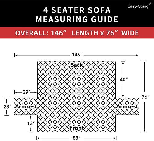 Easy-Going Reversible Couch Cover, 4 Seater Sofa - Image 6