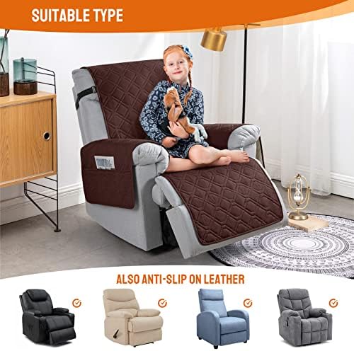 VANSOFY 100% Waterproof Recliner Chair Covers, Recliner Cover Non-Slip Dog - Image 5