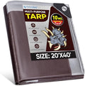 TICONN Heavy Duty Tarp Cover Waterproof, Extra Thick UV Resistant Tarpaulin by TICONN