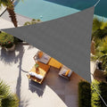 Shade&Beyond 15'X18'X23.4' Sun Shade Sail Dark Grey Triangle by ShadeBeyond