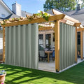 NICETOWN Gazebo Curtains Outdoor Waterproof W100 x L84 in Sage Green by NICETOWN