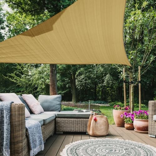 12 'x 12' x 12' Triangle Sun Shade Sail, 185 GSM HDPE by LagemiexShadeProduct