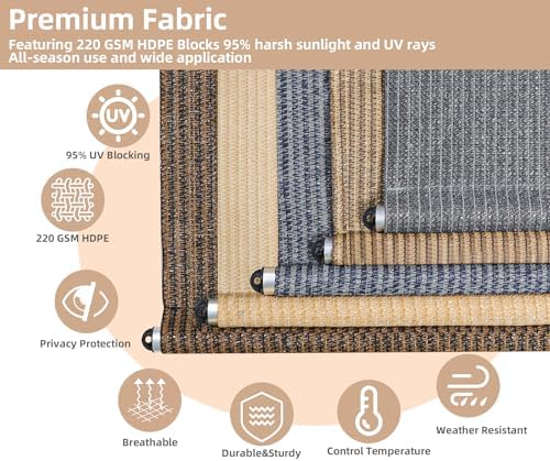 Outdoor Roller Shades, Exterior Cordless Patio Shade Roll Up Blind - Image 2