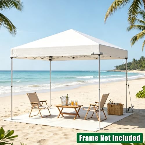 10x10ft Replacement Canopy Top, Waterproof & UV Protection Canopy Tent Top Cover - Image 7